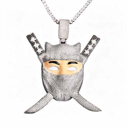 Hip Hop Ninja Assassin Moissanite Pendant