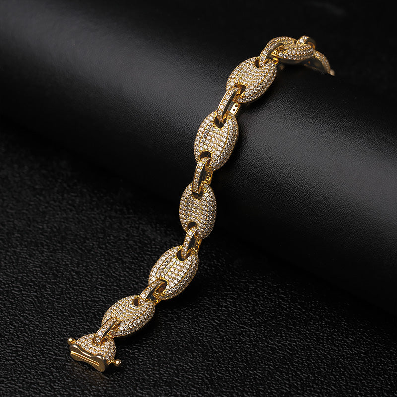 12mm Moissanite Pig Nose Bracelet