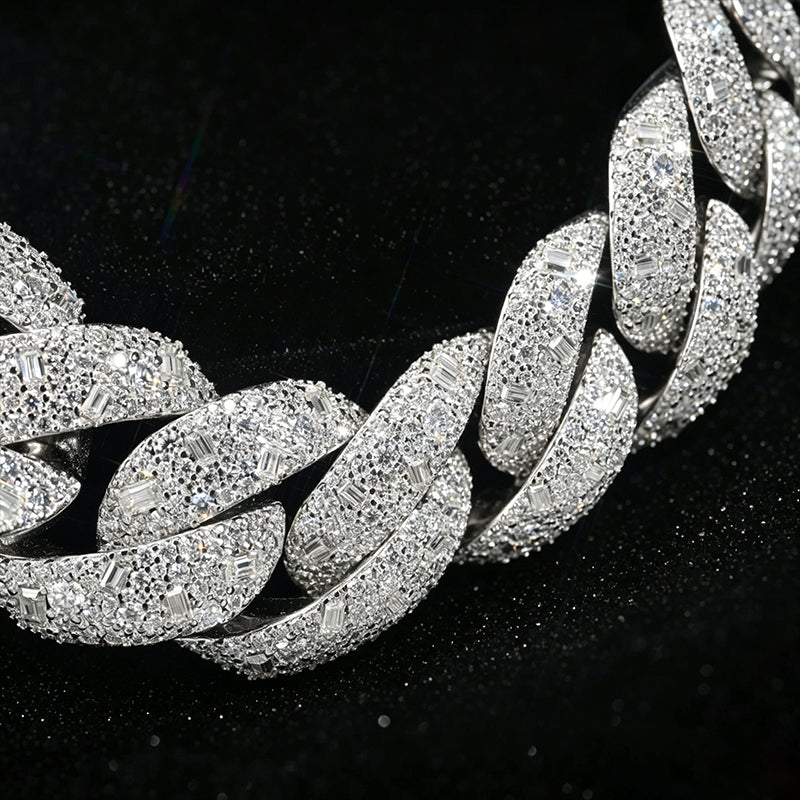 22mm Moissanite Hip-Hop Cuban Chain