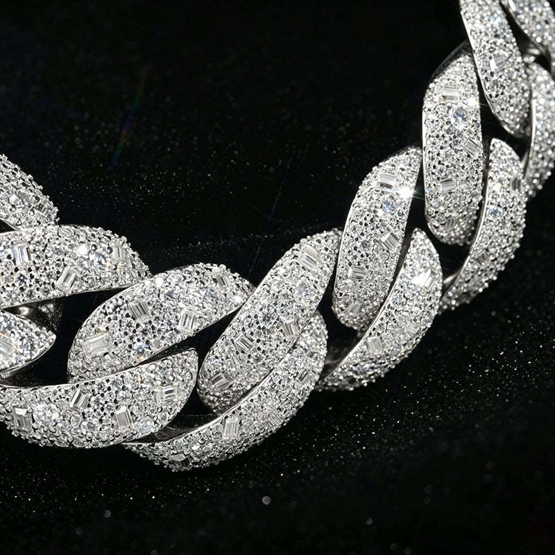 22mm Moissanite Hip-Hop Cuban Chain
