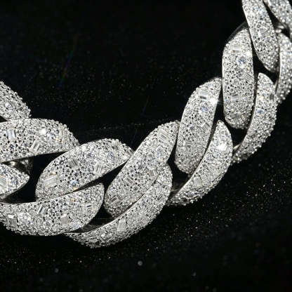 22mm Moissanite Hip-Hop Cuban Chain