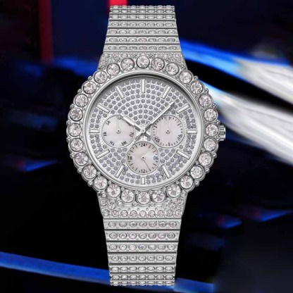 Moissanite Hip Hop Classic Watch