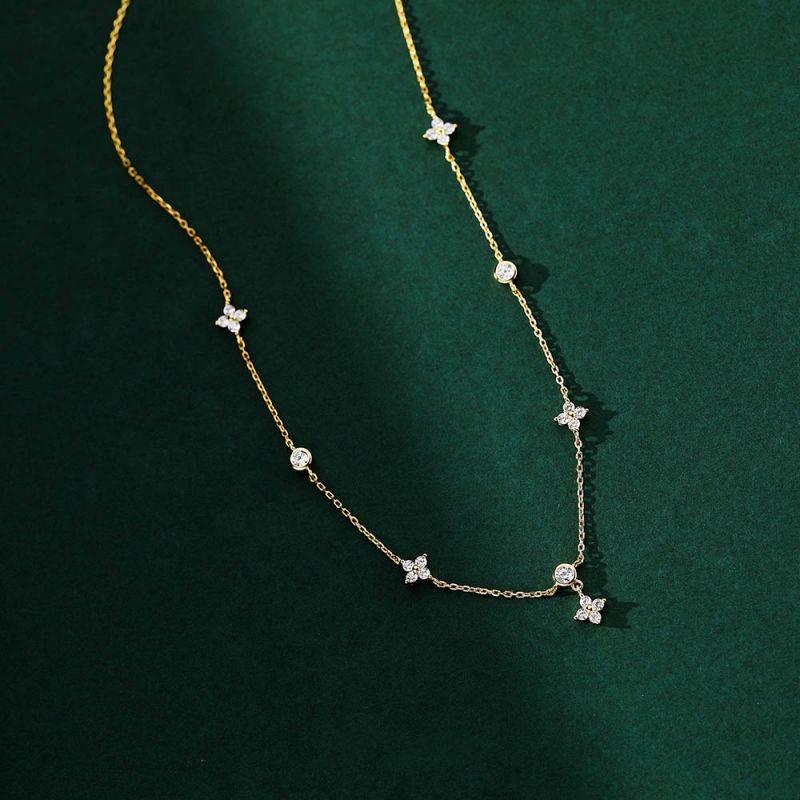 Sterling Silver Clovers Chain