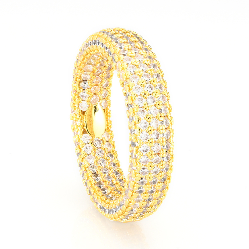 S925 Silver Moissanite Full Diamond Ring