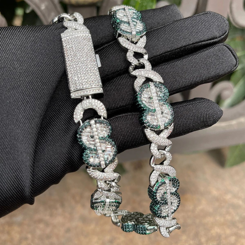 Moissanite Hip Hop Dollar Unlimited Cuban Chain