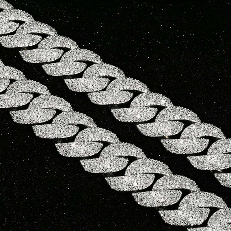 22mm Moissanite Hip-Hop Cuban Chain
