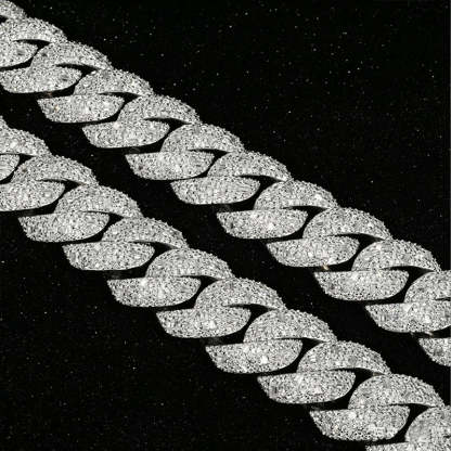 22mm Moissanite Hip-Hop Cuban Chain