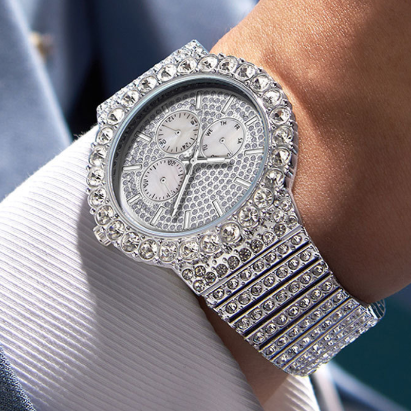 Moissanite Hip Hop Classic Watch