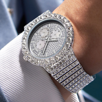 Moissanite Hip Hop Classic Watch
