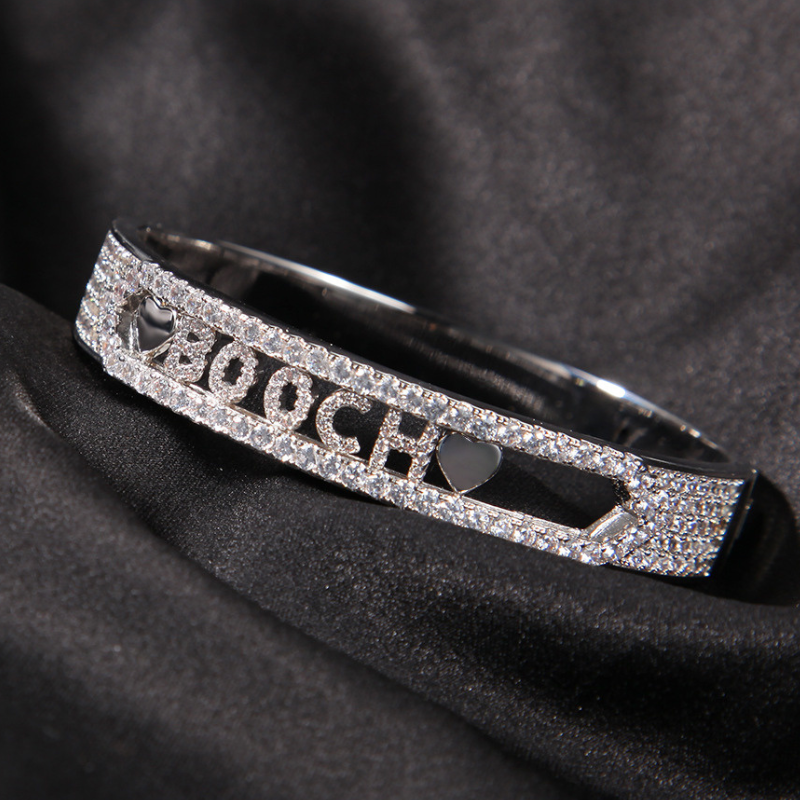 Moissanite Customizable Letter Full Diamond Bracelet