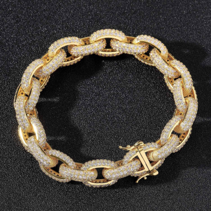 13mm Moissanite Circle Wrap O-Shaped Bracelet