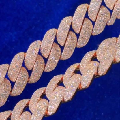 24mm Moissanite Sparkling Cuban Chain