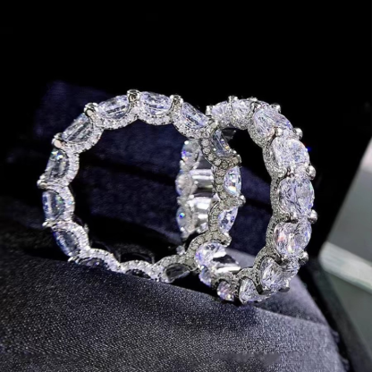 5mm Bling Frost Ice Out Diamond Ring