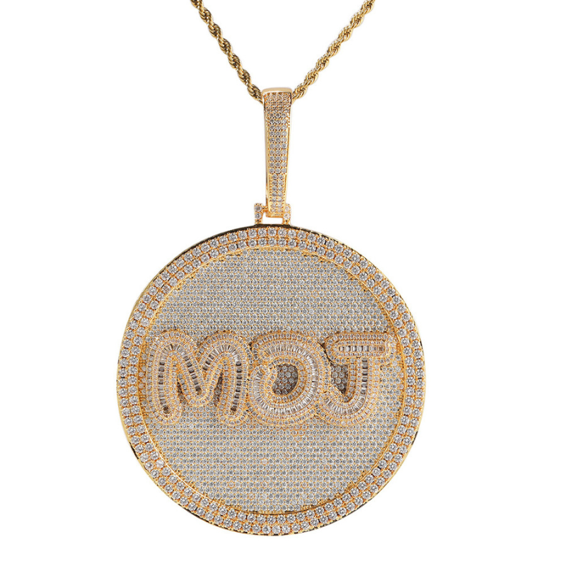 Moissanite Hip Hop Design Letter Custom Pendant