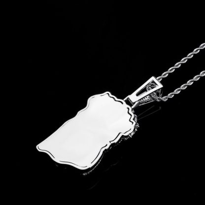 Jesus Moissanite Pendant Cuban Chain Set