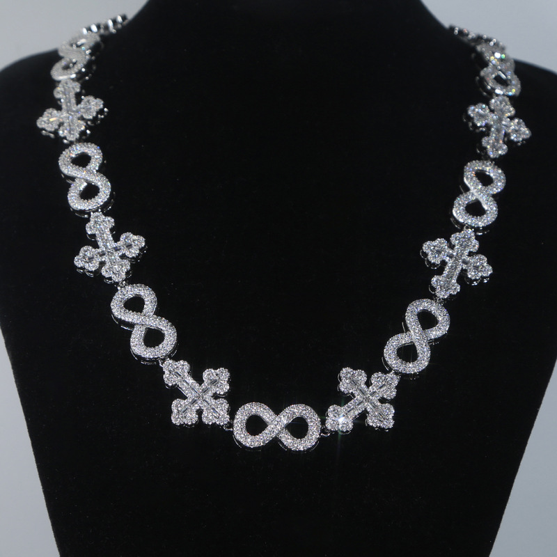 Moissanite Cross Unlimited Cuban Chain