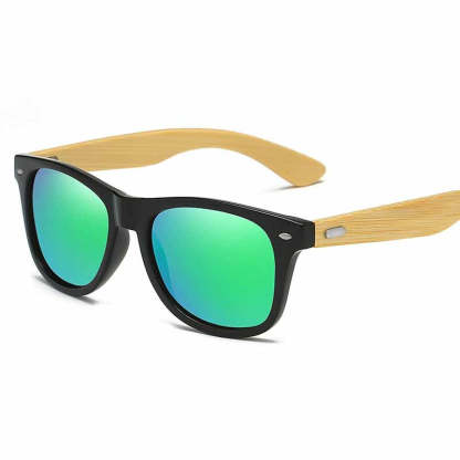 Vintage Bamboo Temples Polarized Sunglasses