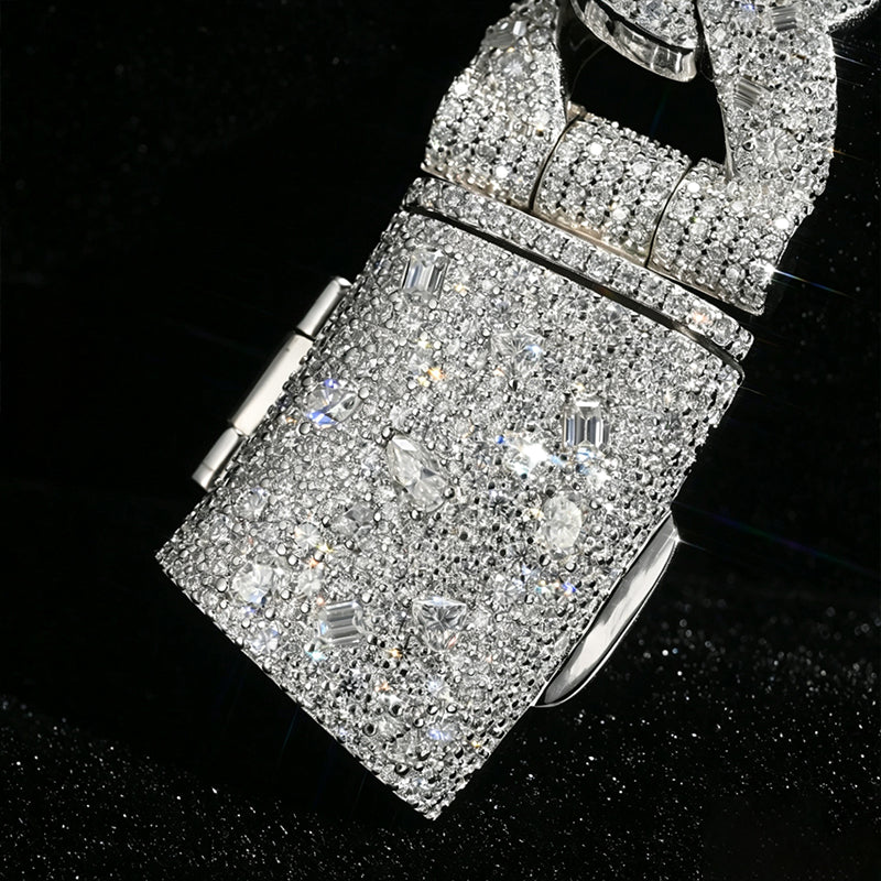 22mm Moissanite Hip-Hop Cuban Chain