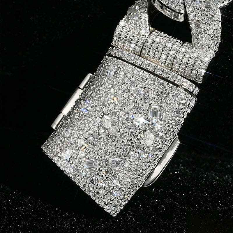 22mm Moissanite Hip-Hop Cuban Chain