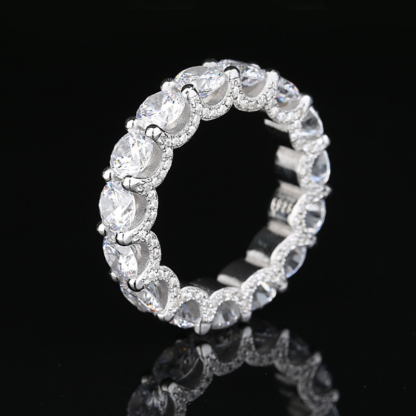 5mm Bling Frost Ice Out Diamond Ring