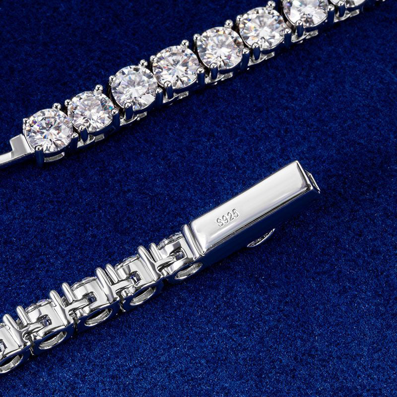 3/5mm S925 Sterling Silver VVS1 D Moissanite Tennis Chain