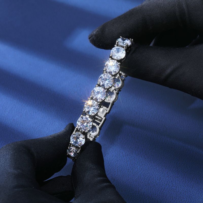 Iced 8mm Moissanite Tennis Bracelet