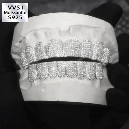 Moissanite Exaggerated Rap Prop Grillz