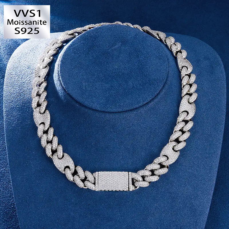 15mm Iced G-Link Cuban Chain