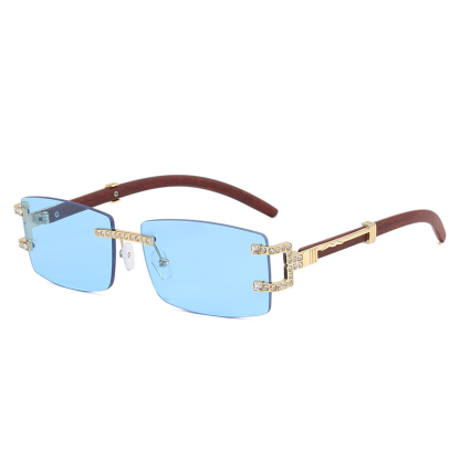 Personalized Stylish Rimless Cut Edge Sunglasses
