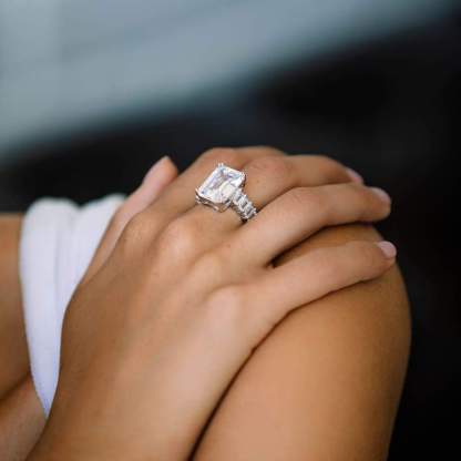 Emerald Cut Diamond Ring - 6IX ICE