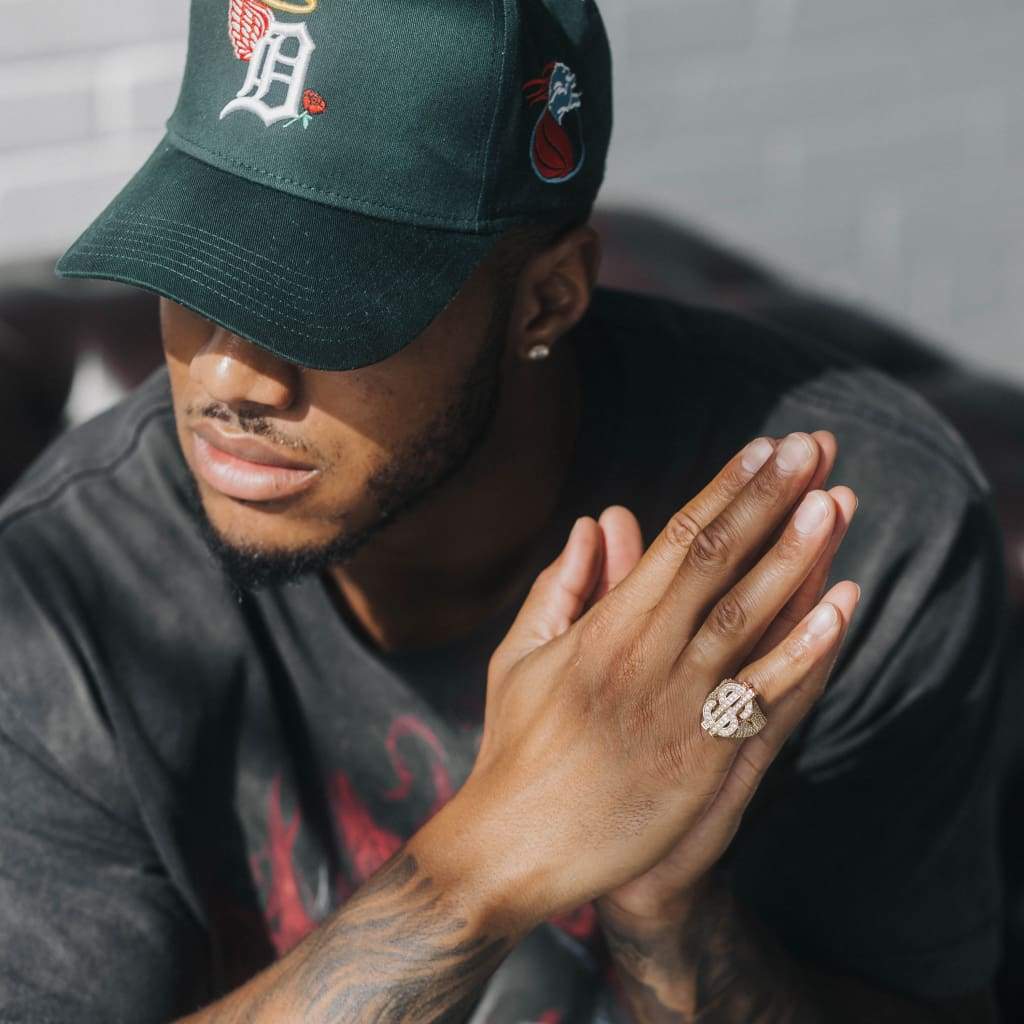 Dollar Sign Ring 18k Gold - 6IX ICE