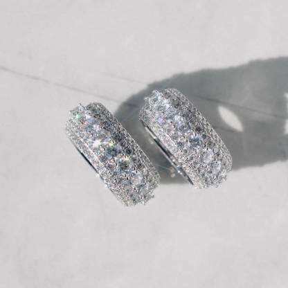 Layered Diamond Ring White Gold - 6IX ICE