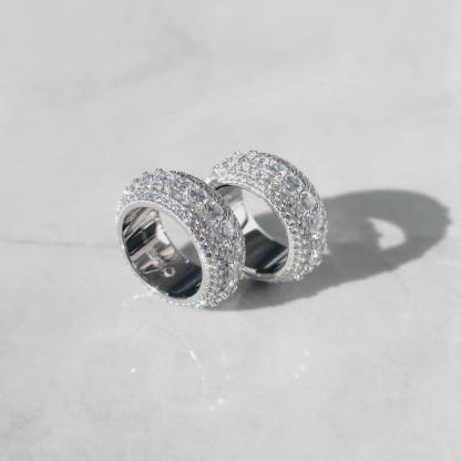 Layered Diamond Ring White Gold - 6IX ICE