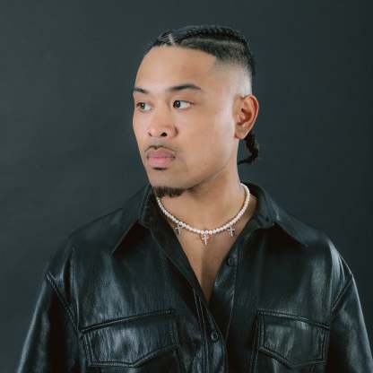 Pearl Chain Moissanite Diamond Crosses