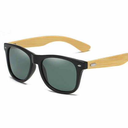 Vintage Bamboo Temples Polarized Sunglasses