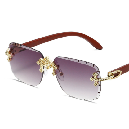 Fashionable Patterned Frameless Sunglasses