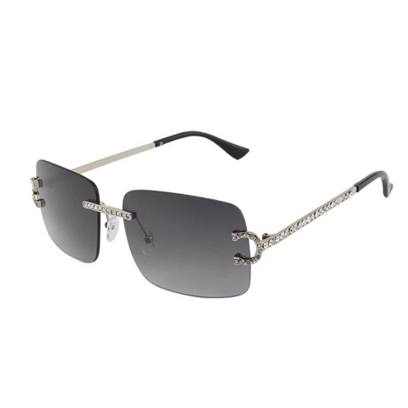 Fashion Frameless Diamond Sunglasses