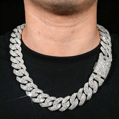 22mm Moissanite Hip-Hop Cuban Chain
