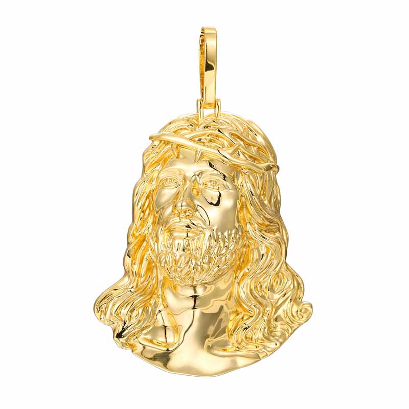 Moissanite Hip Hop Polished Jesus Pendant