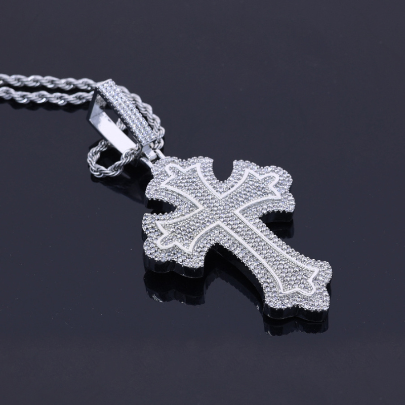 New Moissanite Cross Pendant