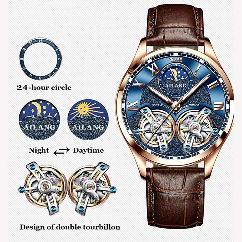 Waterproof Skeleton Automatic Mechanical Watch