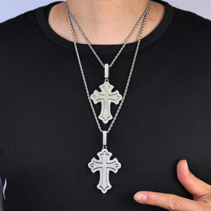 New Moissanite Cross Pendant