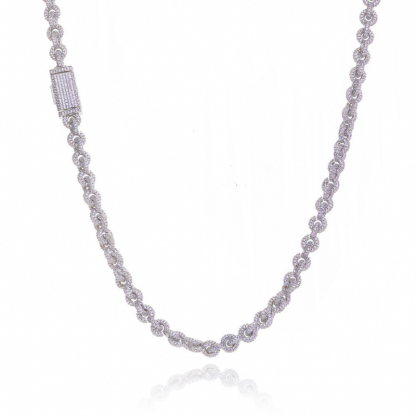 8mm Moissanite Hip-Hop O-Shaped Chain