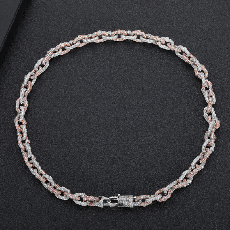 10mm Moissanite Hip Hop O-shaped Chain