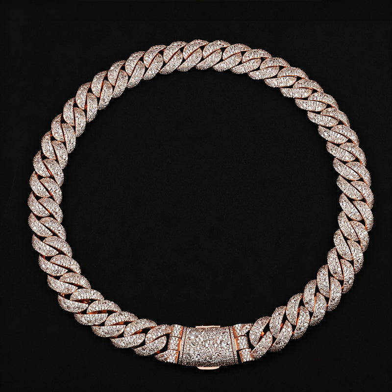 22mm Moissanite Hip-Hop Cuban Chain