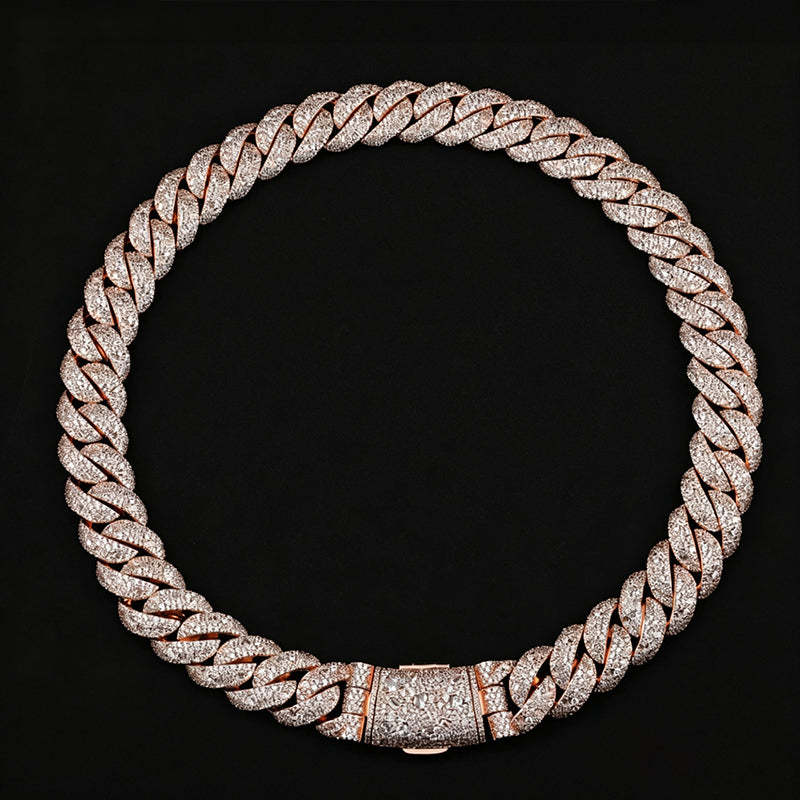 22mm Moissanite Hip-Hop Cuban Chain