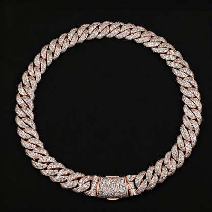 22mm Moissanite Hip-Hop Cuban Chain