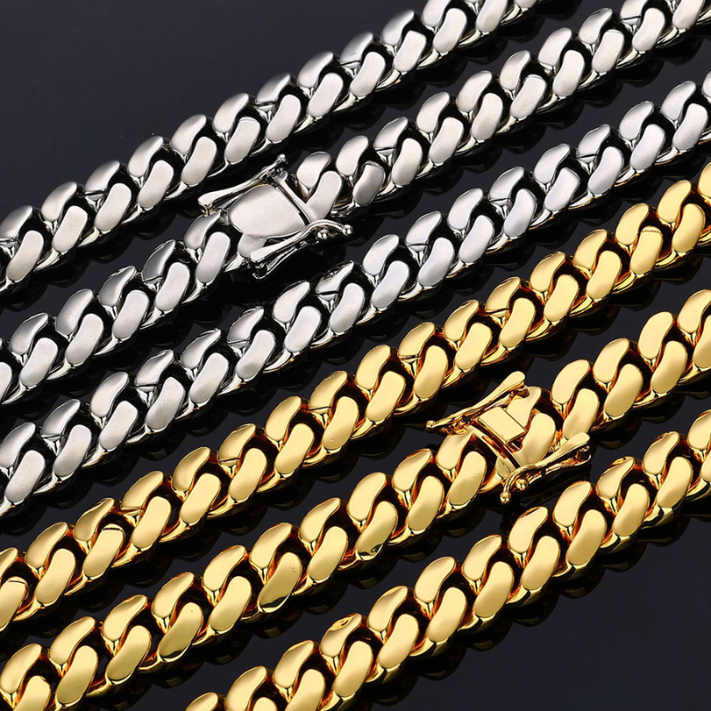 30mm/40mm Classic Glossy Cuban Bracelet