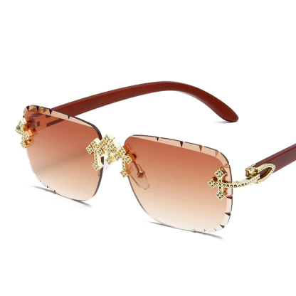 Fashionable Patterned Frameless Sunglasses