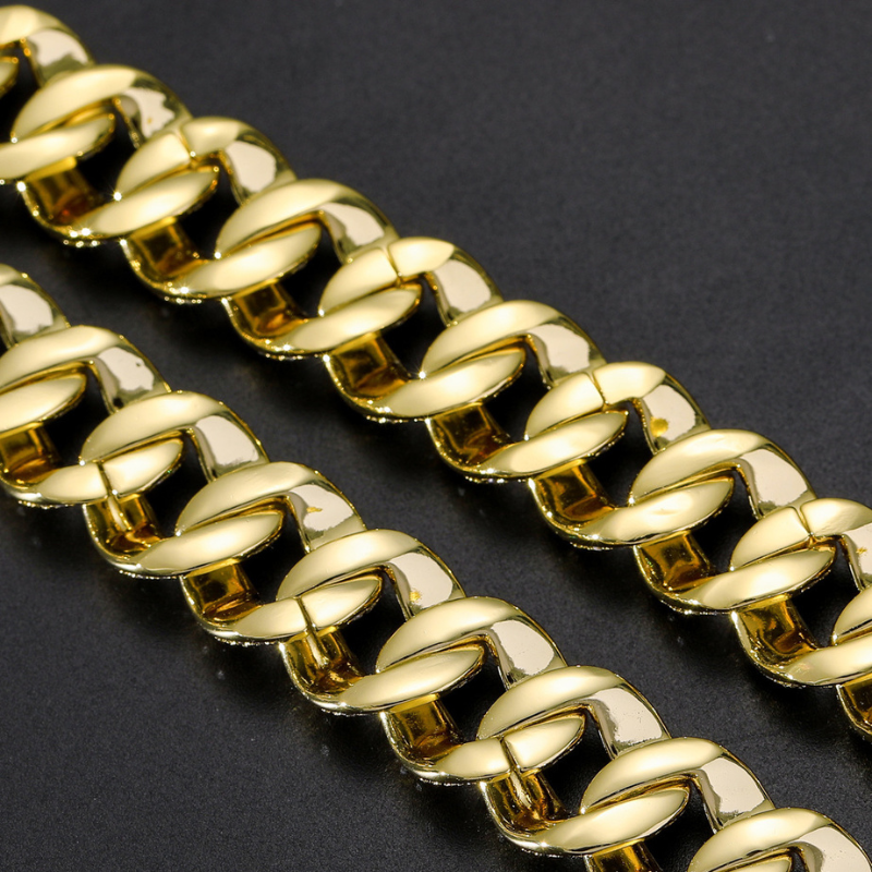 12mm Moissanite Bubble Micro inlay Cuban Bracelet